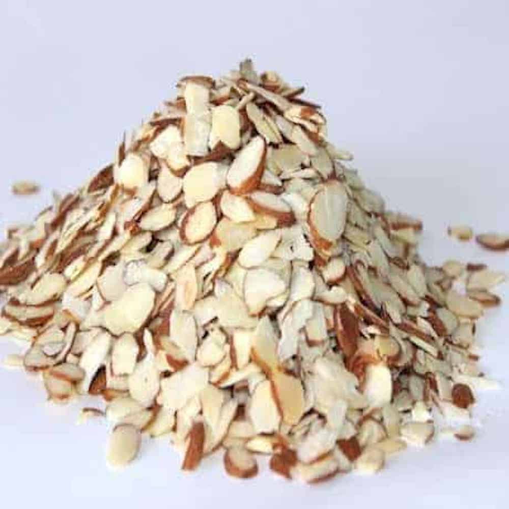 Bulk Sliced Natural Almonds 25 Pound Wholesale Box