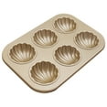 thumbnail image 1 of Olla antiadherente, bandeja para hornear pasteles de 6 cavidades Bandeja para hornear antiadherente de chocolate, para hornear herramientas para hornear, 1 of 8