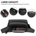 thumbnail image 4 of Fanny Pack for Men Women, Crossbody Waist Bag Pack with 4-Zipper Pockets, Water Resistant Casual Belt Bag with Adjustable Strap for Travel Sports Running , Black, 4 of 7
