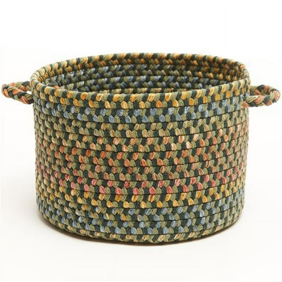 Rhody Rug WO21B014X010 14 x 10 in. Woodstock Basket, Forest & Multi Color