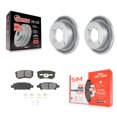 thumbnail image 1 of Transit Auto Rear Coated Disc Brake Rotors and Semi-Metallic Pads Kit for Car Mitsubishi Lancer Outlander KGS-101225, 1 of 11