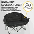 Kingcamp Loveseat Camping Chair for Adult Double Camping Chair Folding Chair for Two People