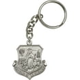 thumbnail image 1 of Antique Silver-Plated Lord Is My Shepherd Keychain 1 5/8 x 1 3/8 inches, 1 of 1