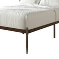 thumbnail image 5 of Castle Place Contemporary Twin Size Metal Platform Bed, Brown, 5 of 7