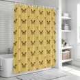thumbnail image 6 of Yellow Spring Butterfly Shower Curtain, Waterproof Shower Curtains for Bathroom, Black Bow Knot Washable Fabric Bathtub Curtain Set Bath Decor with 12 Hooks 72"x78", 6 of 8