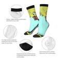 thumbnail image 6 of Calvin And Hobbes Adult Socks Casual Tube Socks Durable Comfort Calf Socks Soft Elastic Crew Socks 2 Black-1, 6 of 9