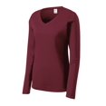 thumbnail image 1 of Gravity Threads Womens Long-Sleeve Moisture-Wick V-Neck - Maroon - X-Large, 1 of 1