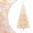 thumbnail image 1 of vidaXL Artificial Christmas Tree with Iridescent Tips White 180 cm PVC, 1 of 1