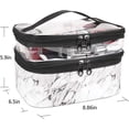 thumbnail image 2 of Makeup Bags Double Layer Travel Cosmetic Cases Make Up Organizer Toiletry Bags, 2 of 5