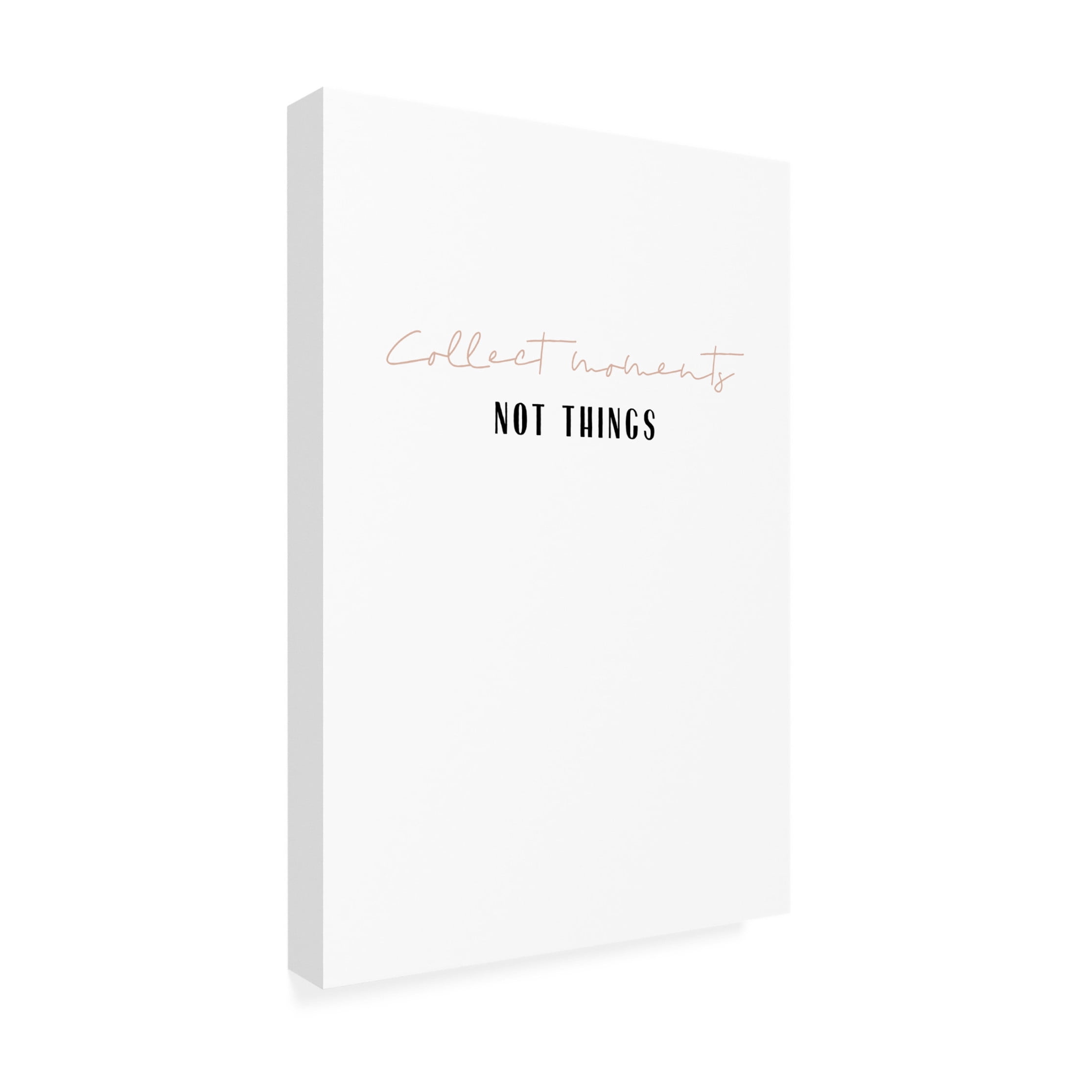 Trademark Fine Art uplusmestudio Collect Moments Not Things Canvas Wall Art