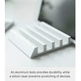 thumbnail image 5 of Yamazaki Home Phone and Tablet Stand - Aluminum, White, Aluminum, No Assembly, 5 of 7