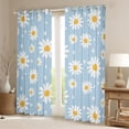 thumbnail image 2 of Homewish Vibrant Groovy Flower Black Out Curtains for Teens, Cartoon Daisy Floral Curtains Pack of 2 (42x63 Each), Love Heart Bedroom Curtains, Curtains and Drapes Decor, 2 of 6