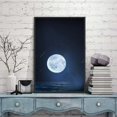 thumbnail image 3 of IDEA4WALL Framed Canvas Wall Art for Living Room, Bedroom Moon with Bright Canvas Prints for Modern Home Decoration Ready to Hang, 3 of 4