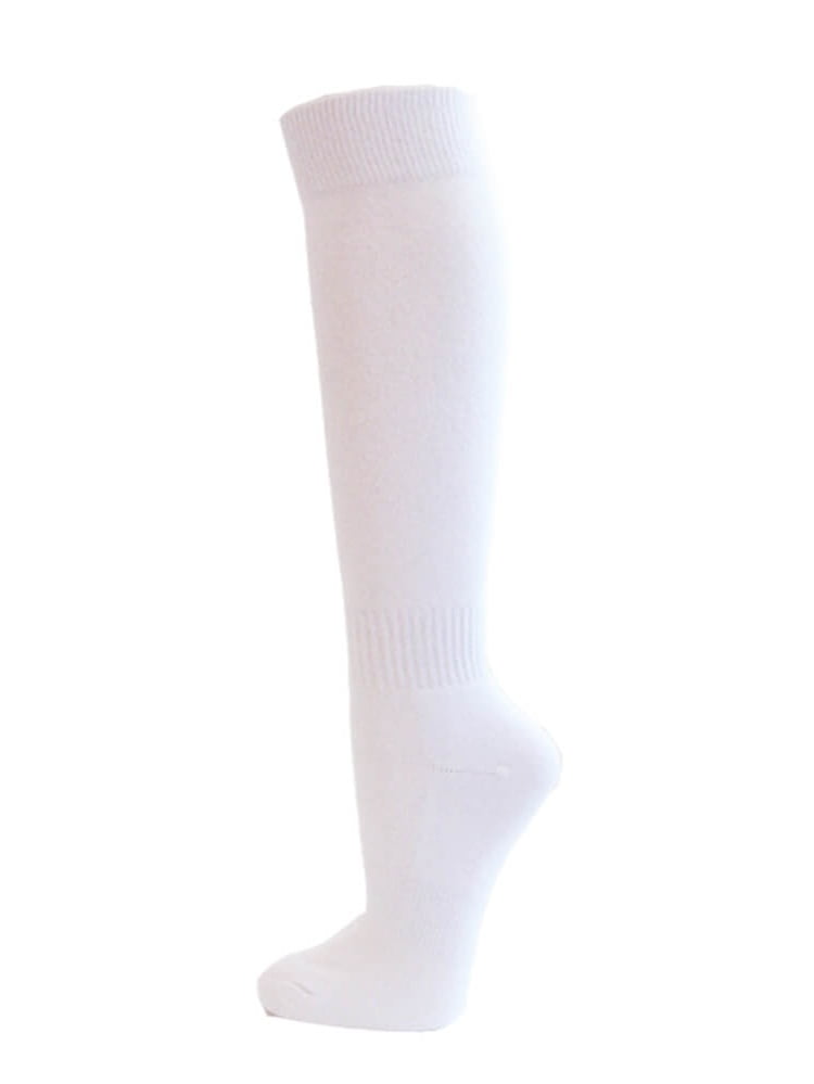 New Lot 3/6 Pairs Men's White Solid Sports Crew Socks Cotton USA Long Size 7-10 
