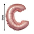 thumbnail image 3 of Efavormart Blush 16" tall Alphabet Letters / Number Foil Balloons Party Wedding Decorations Graduation New Year Party- C, 3 of 6