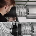 thumbnail image 4 of VIVOSUN 2Pack 6In 25Ft Non-Insulated Flex Air Aluminum Ducting, 4 Clamps Included, 4 of 6