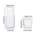 thumbnail image 3 of Toystoory Boca ancha que abre la jarra transparente del agua con la alta capacidad durable del vidrio de borosilicato de la tapa Cocina y Comedor Una olla + Una taza 500ml, 3 of 6