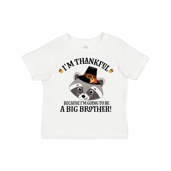 Inktastic Thanksgiving Brother Announcement Thankful Boys Toddler T-Shirt