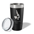thumbnail image 2 of Knickerbocker Lakes Map Tumbler Travel Mug Insulated Laser Engraved Coffee Cup Maine 20 oz Black, 2 of 5
