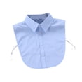 thumbnail image 1 of Cuello falso elegante Salvador para mujer color azul blusas S, 1 of 9
