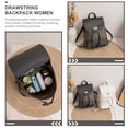 thumbnail image 2 of Mochila de la mochila de trazo de mujeres Pu Shoulfing Bolsas de moda Mochila, 2 of 8