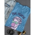 thumbnail image 3 of Ugh, People. Statue W Sunglasses T-Shirt Women -Smartprints Designs, Female Small, 3 of 4
