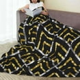 thumbnail image 4 of Golden Sequin Glitter Geometric Throw Blanket Super Soft Lightweight Cozy Fluffy Plush Blanket for Bed Couch Sofa Chair 40x30, 4 of 4