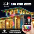 thumbnail image 5 of Monster Outdoor 200ft LED Smart Lights, RGBIC and Multiwhite Permanent Outdoor Lights with Voice Control, 100 feet Pack of 2, 5 of 10