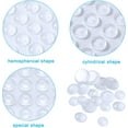 thumbnail image 3 of Triani 300Pcs Cabinet Bumpers 0.39*0.11 Sound Dampening Adhesive Transparent Rubber Pads Feet Clear Adhesive Pads for Drawers Glass Tops Small Furniture, 3 of 7