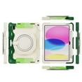 thumbnail image 4 of Dteck Case for iPad 10th Generation 10.9 inch 2022, iPad 10th Case with Kickstand & Pencil Holder, Heavy Duty Shockproof Rugged Protective Cover for 10.9" iPad 10th Gen, Rainbowgreen, 4 of 12