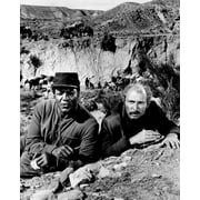 El Condor 1970 Jim Brown & Lee Van Cleef on mountain 8x10 inch photo