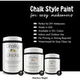 thumbnail image 3 of Chalky Chicks 32 Fl Oz Matte Starless Night Black Chalk Paint for Furniture Without Sanding - No Prep Furniture Paint No Sanding All in One for Crafts, Wood, Cabinet, Walls, Metal, Dresser, Farmhouse, 3 of 8