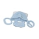 thumbnail image 4 of Pantalones con tirantes para muñecas de 2 piezas con sombrero Baoblaze Azul, 4 of 8