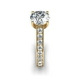 thumbnail image 2 of SuperJeweler 2 Carat Round Shape Moissanite Engagement Ring In 14 Karat Yellow Gold For Women, 2 of 6