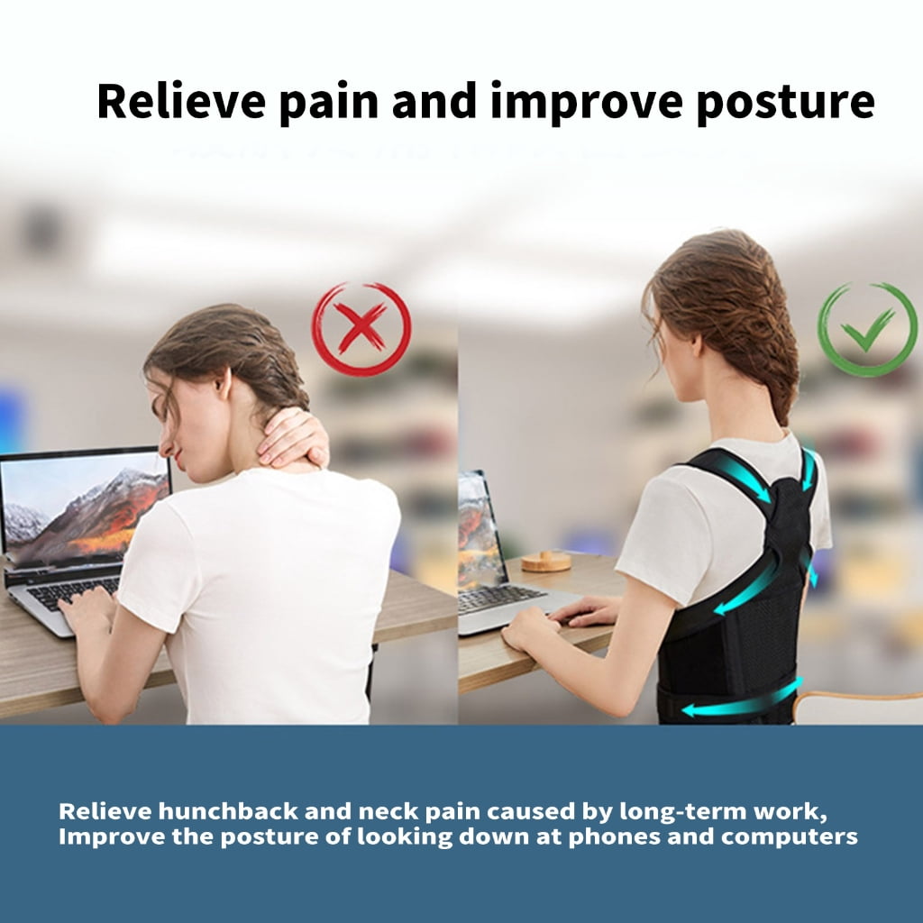 KCAHPAN Practical Back Brace for Posture Improvement and Alleviation Adjustable