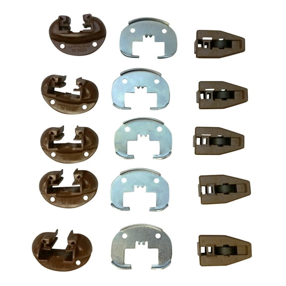 FR 5 Sets of Kenlin Rite-Track II Drawer Guide With Metal Backing for Slide Style Drawers found in Dressers and other Furniture