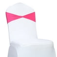 thumbnail image 3 of MDS Pack of 75 Spandex Chair Bow Sash Bands Ties Without Buckle for Wedding - Magenta, 3 of 6