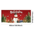thumbnail image 2 of Large Garage Door Banner Outdoor for Holiday Season Festive Xmas Front Porch Welcome Sign Featuring Santa Sleigh Reindeer Snowman Durable Design, 2 of 2