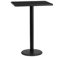 thumbnail image 1 of Flash Furniture 24X30 Laminate Table-Rd Base In Black, 1 of 2