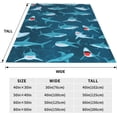thumbnail image 2 of Shark Blanket for Baby Boy Girl, Soft Fleece Throw Blanket for Couch Bed, Shark Gifts for Shark Lovers, Cozy Lightweight Blanket Toddler Kids Adults, 40×50 Inch, 2 of 6
