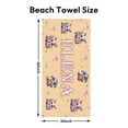 thumbnail image 3 of Personalized Custom Easter Beach Towels with Picture Logo Photo Names Customized Pool Travel Towel for Kids Adults Women Men 30" X 60", 3 of 5