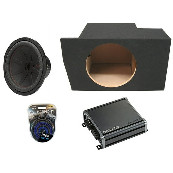 Kicker Ford Mustang 05-14 48CWR124 12" 500W Sub, 46CXA8001 1600W Amp & Sub Box