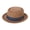 A, variant on Adult Panama Cap Flat Top Hat Vintage Round Cap Magics Show Headwear Masquerade Accessories 1920s Role Play Woolen Hat