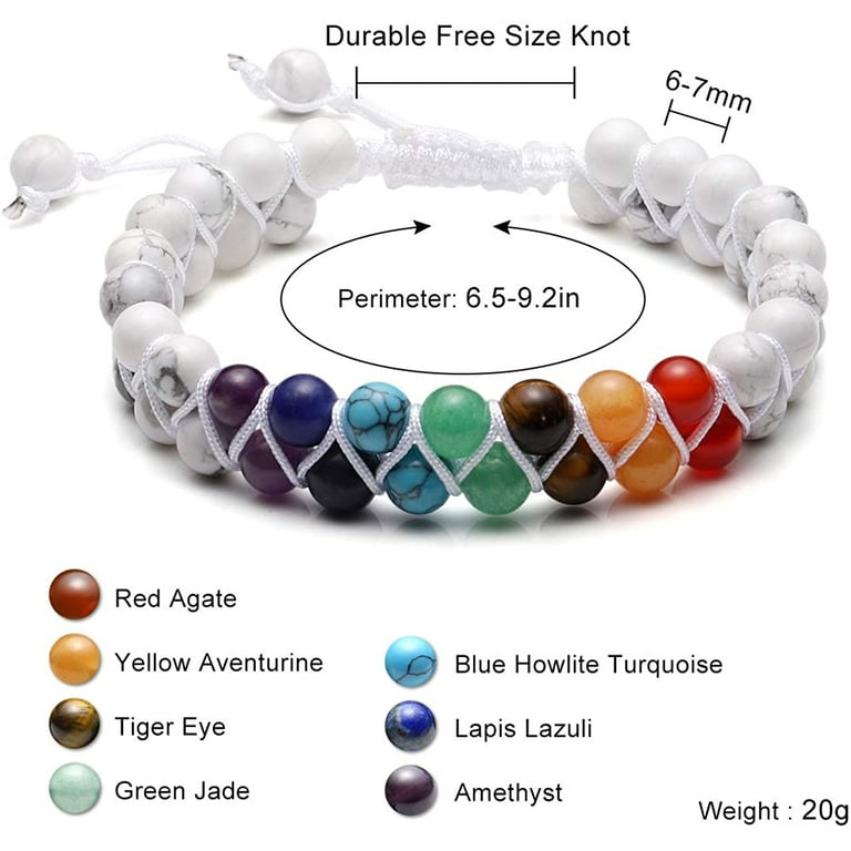 Top plaza bead chakra bracelet discount
