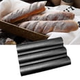 thumbnail image 4 of Nonstick Perforated Baguette Pan For French Bread Baking Wave Loaves, 4 of 5