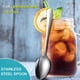 thumbnail image 4 of Cucharas de té helado, cuchara mezcladora de mango largo de acero inoxidable con revestimiento de titanio dorado, cucharas de café, cuchara de barra agitadora, cuchara de cóctel, cuchara de café con, 4 of 6