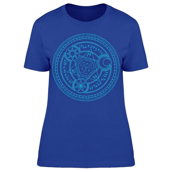 Light Blue Magic Incantation T-Shirt Women -Image by Shutterstock, Female 3X-Large