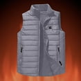 thumbnail image 4 of Heated Vests for Kids Girls Boys with 4 Heating Zones Intelligent Constant Temperature Sleeveless Jacket for Hiking Skiing New Sleeveless Jacket for Girls Gray 11 Years, 4 of 9