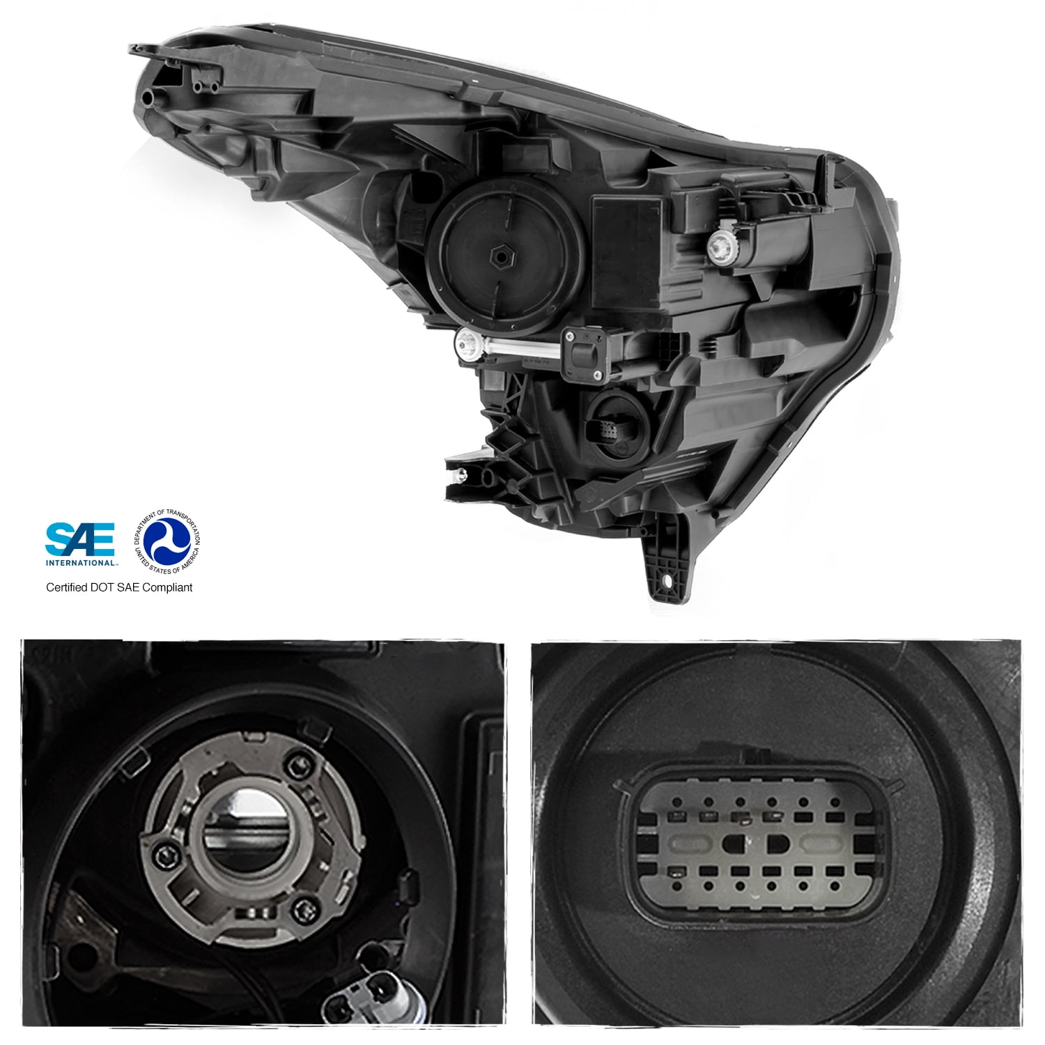 AKKON - Fits 2017-2023 Cadillac XT5 LED DRL [Halogen Style