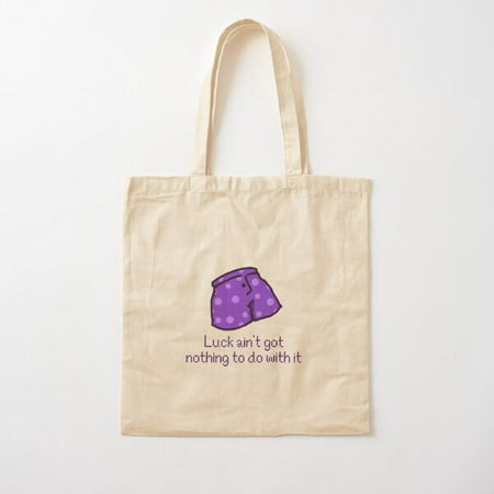 Lucky Purple Shorts Cotton Tote Bag Canvas Tote Bag  Family Gift For Mother  Her
